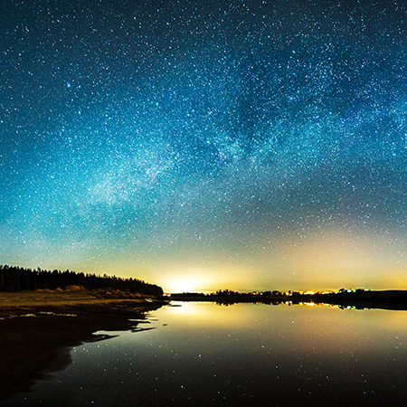 Starry landscape